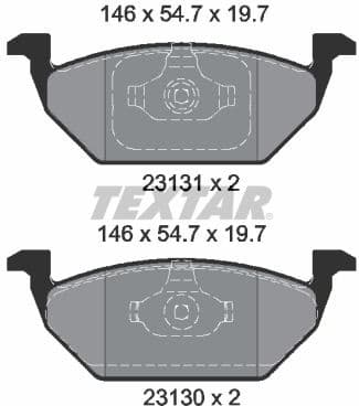 Brake Pad Set, disc brake Q+ 2313001