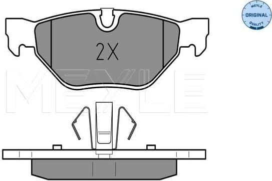 Brake Pad Set, disc brake MEYLE-ORIGINAL: True to OE. 025 239 2617