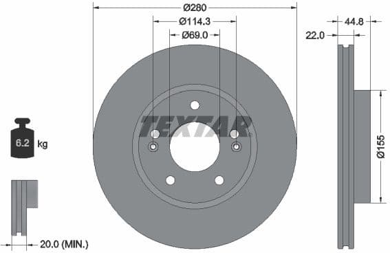 Brake Disc PRO 92314703