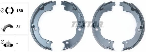 Brake Shoe Set, parking brake 91079600