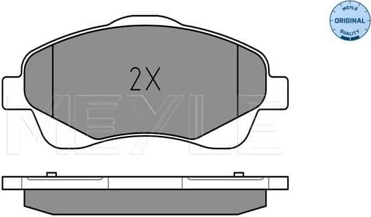 Brake Pad Set, disc brake MEYLE-ORIGINAL: True to OE. 025 237 6819/W - image 2