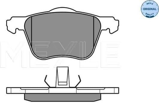 Brake Pad Set, disc brake MEYLE-ORIGINAL: True to OE. 025 235 9018