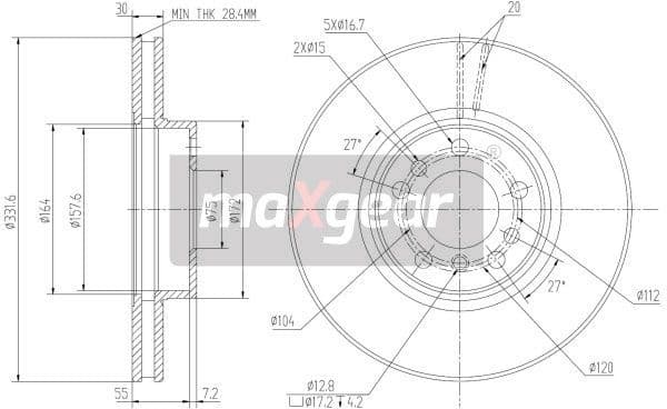 Brake Disc 19-1829 - image 2