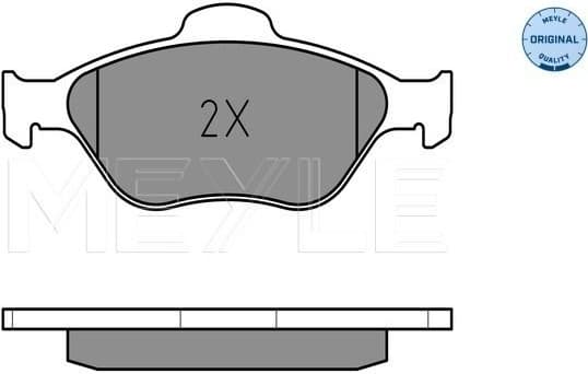 Brake Pad Set, disc brake MEYLE-ORIGINAL: True to OE. 025 236 0418 - image 2