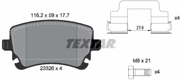 Brake Pad Set, disc brake Q+ 2332601