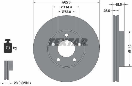 Brake Disc PRO 92130303