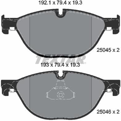 Brake Pad Set, disc brake Q+ 2504501