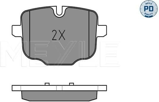 Brake Pad Set, disc brake MEYLE-PD: Advanced performance and design. 025 247 0318/PD