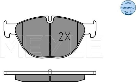 Brake Pad Set, disc brake MEYLE-ORIGINAL: True to OE. 025 250 4519 - image 2