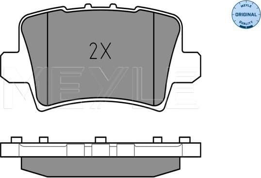 Brake Pad Set, disc brake MEYLE-ORIGINAL: True to OE. 025 240 8615/W - image 2