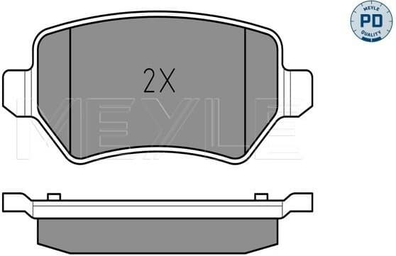 Brake Pad Set, disc brake MEYLE-PD: Advanced performance and design. 025 234 1715/PD - image 2