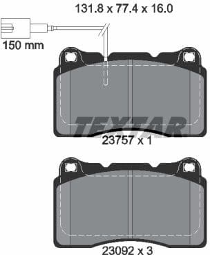 Brake Pad Set, disc brake Q+ 2375701