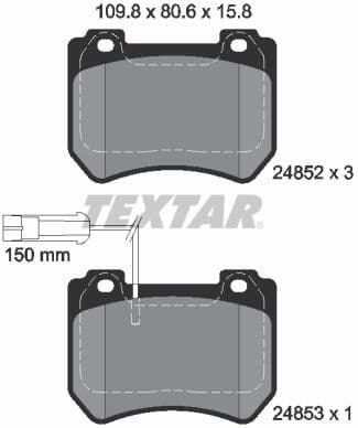 Brake Pad Set, disc brake Q+ 2485201