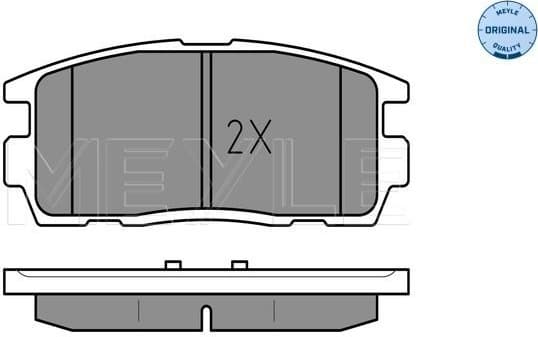Brake Pad Set, disc brake MEYLE-ORIGINAL: True to OE. 025 244 9815/W - image 2