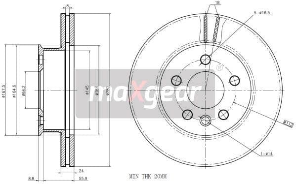 Brake Disc 19-0996 - image 2