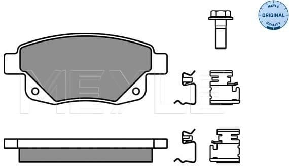 Brake Pad Set, disc brake MEYLE-ORIGINAL: True to OE. 025 244 8617/W