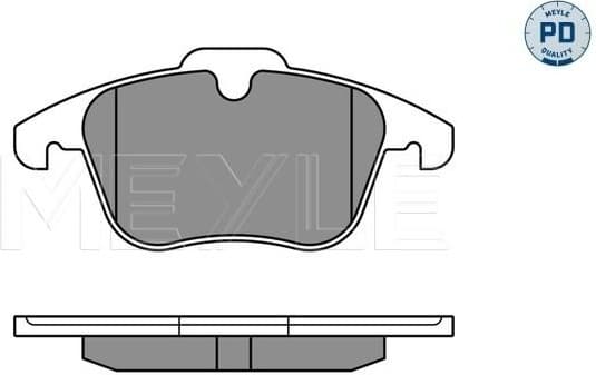 Brake Pad Set, disc brake MEYLE-PD: Advanced performance and design. 025 241 2319/PD