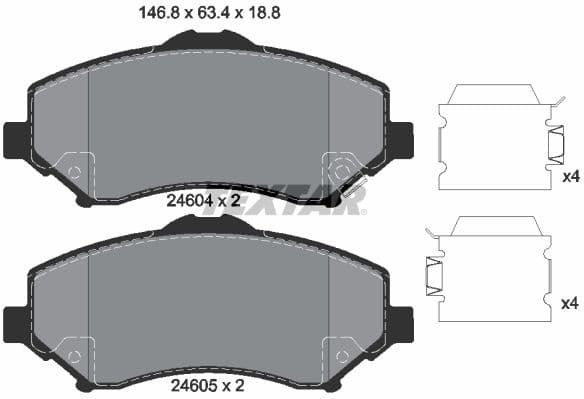 Brake Pad Set, disc brake Q+ 2460401