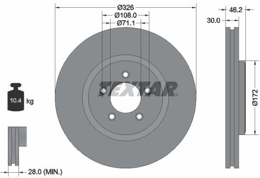 Brake Disc PRO+ 92173505
