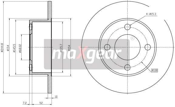 Brake Disc 19-0685MAX