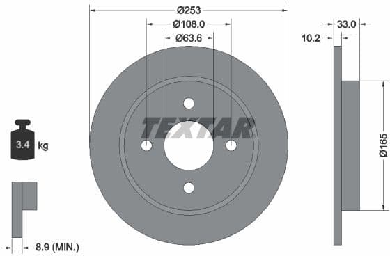 Brake Disc PRO 92088403