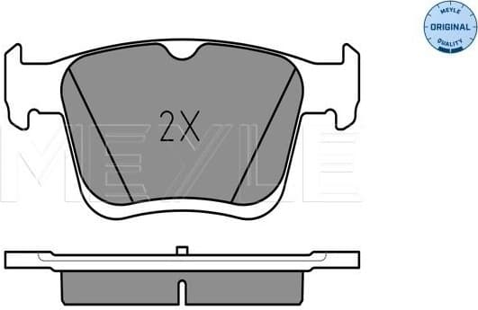 Brake Pad Set, disc brake MEYLE-ORIGINAL: True to OE. 025 250 0816 - image 2