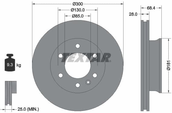 Brake Disc PRO 93143203