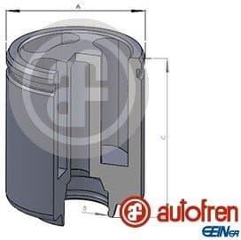 Piston, brake caliper D025234