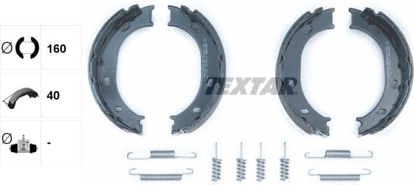 Brake Shoe Set, parking brake 91055100