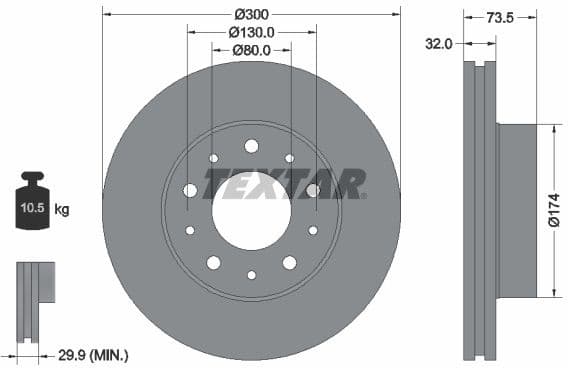 Brake Disc PRO 92157303