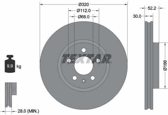 Brake Disc PRO+ 92160005
