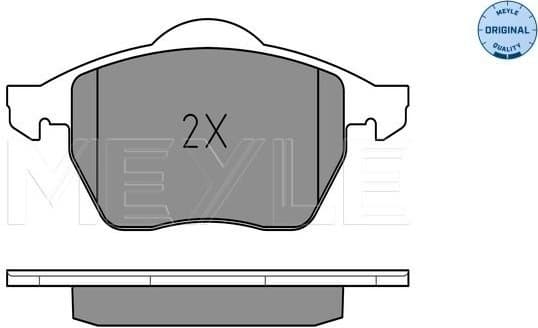 Brake Pad Set, disc brake MEYLE-ORIGINAL: True to OE. 025 206 7619/W - image 2