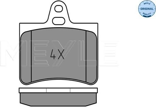 Brake Pad Set, disc brake MEYLE-ORIGINAL: True to OE. 025 233 0515