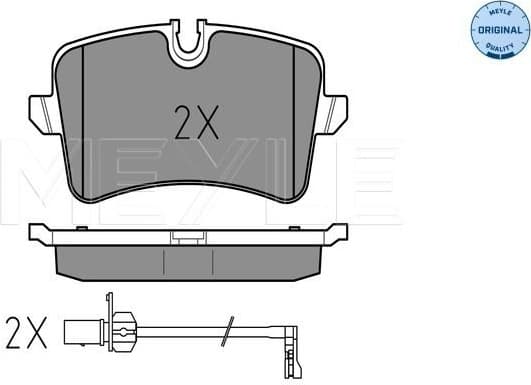 Brake Pad Set, disc brake MEYLE-ORIGINAL: True to OE. 025 246 0617/W