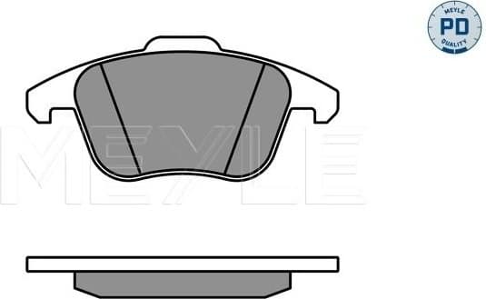 Brake Pad Set, disc brake MEYLE-PD: Advanced performance and design. 025 247 0520/PD - image 2