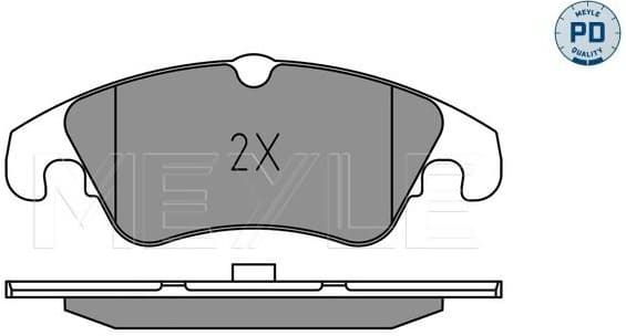 Brake Pad Set, disc brake MEYLE-PD: Advanced performance and design. 025 247 4319/PD - image 2