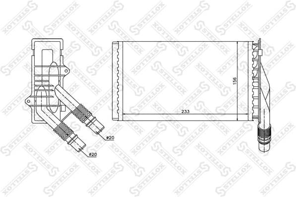 Heat Exchanger, interior heating 10-35107-SX