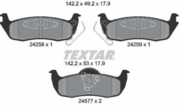 Brake Pad Set, disc brake Q+ 2425801