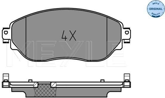 Brake Pad Set, disc brake MEYLE-ORIGINAL: True to OE. 025 220 8718