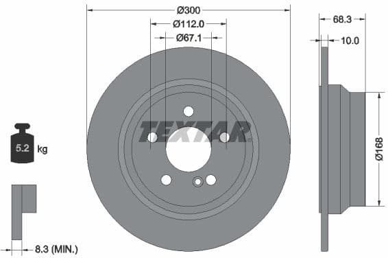 Brake Disc PRO+ 92115405