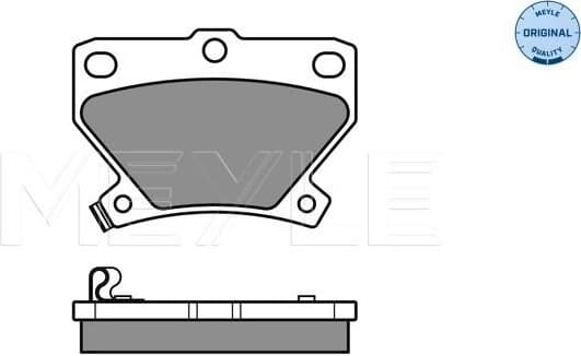 Brake Pad Set, disc brake MEYLE-ORIGINAL: True to OE. 025 235 2114/W - image 2