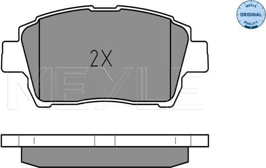 Brake Pad Set, disc brake MEYLE-ORIGINAL: True to OE. 025 235 1017 - image 2