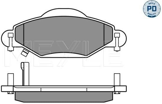 Brake Pad Set, disc brake MEYLE-PD: Advanced performance and design. 025 233 4017/PD - image 2