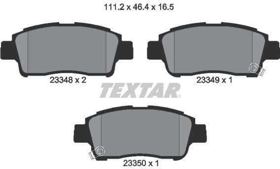 Brake Pad Set, disc brake 2334803