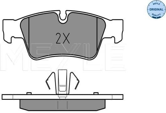 Brake Pad Set, disc brake MEYLE-ORIGINAL: True to OE. 025 239 2318