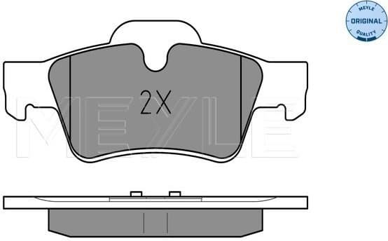 Brake Pad Set, disc brake MEYLE-ORIGINAL: True to OE. 025 239 2318 - image 2
