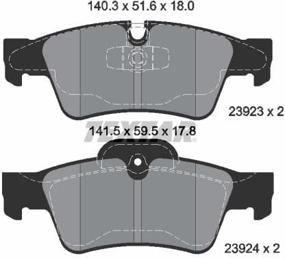 Brake Pad Set, disc brake 2392302