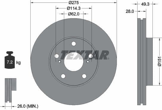 Brake Disc PRO 92077703