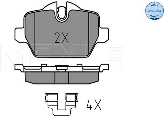 Brake Pad Set, disc brake MEYLE-ORIGINAL: True to OE. 025 236 2316