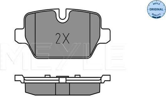 Brake Pad Set, disc brake MEYLE-ORIGINAL: True to OE. 025 236 2316 - image 2